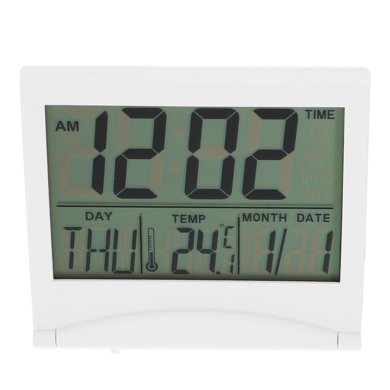 Alarm Clock Foldable Alarm Clock Calendar Temperature Display Clock - Image 3