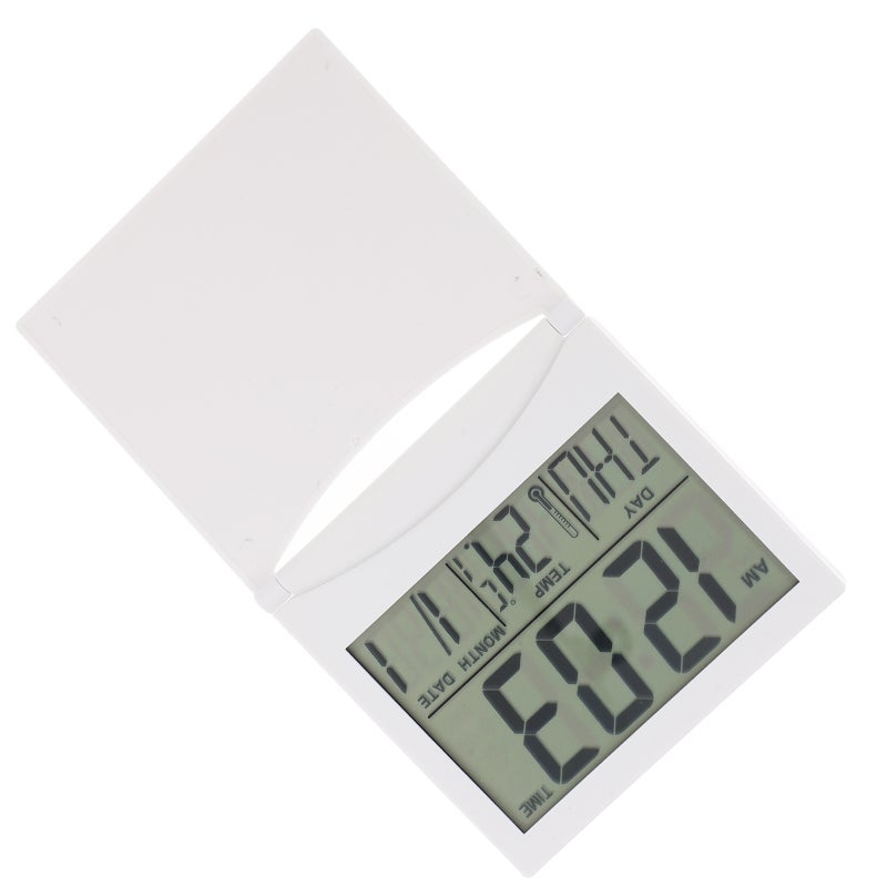 Alarm Clock Foldable Alarm Clock Calendar Temperature Display Clock - Image 1