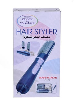 Tescom Japanese hair dryer and styler with two additional brushes and a travel bag 