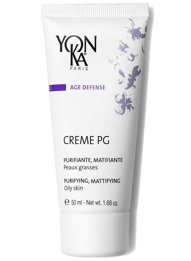 يونكا كريم Yonka Creme Pg Creme (50 مل) كريم واقي مطفأ اللمعة للبشرة الدهنية، علاج متوازن مضاد للشيخوخة من أجل اللمعان والاحمرار، خالي من البارابين - Image 1