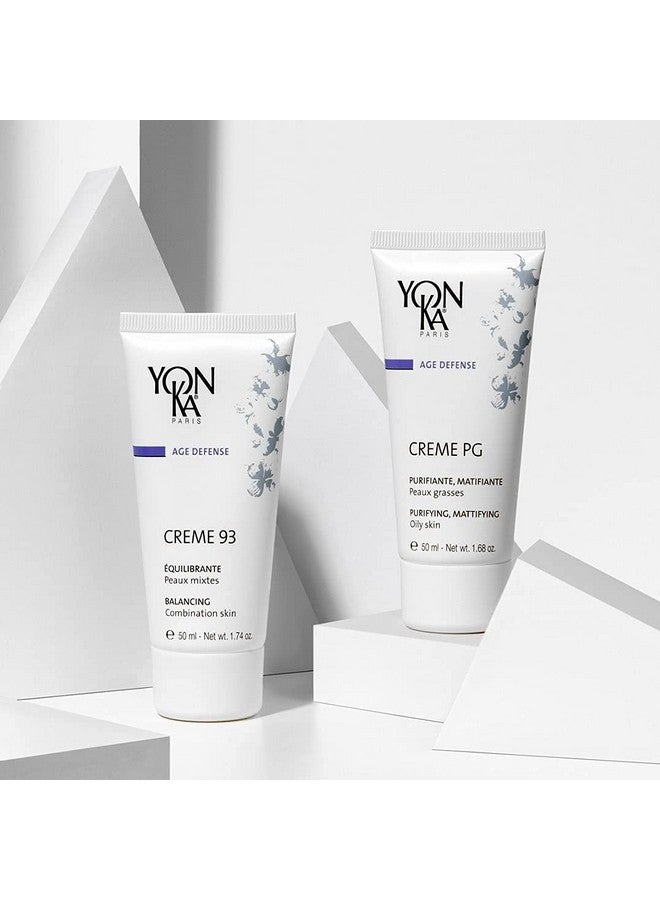 يونكا كريم Yonka Creme Pg Creme (50 مل) كريم واقي مطفأ اللمعة للبشرة الدهنية، علاج متوازن مضاد للشيخوخة من أجل اللمعان والاحمرار، خالي من البارابين - Image 4