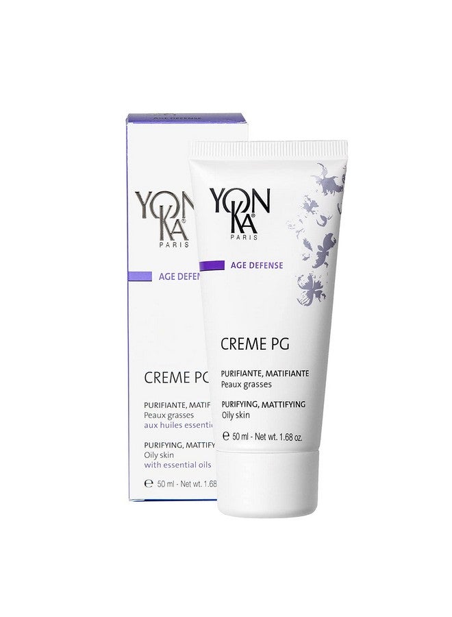 يونكا كريم Yonka Creme Pg Creme (50 مل) كريم واقي مطفأ اللمعة للبشرة الدهنية، علاج متوازن مضاد للشيخوخة من أجل اللمعان والاحمرار، خالي من البارابين - Image 2