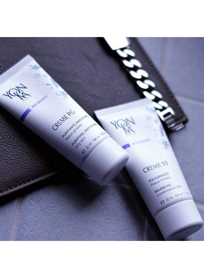 يونكا كريم Yonka Creme Pg Creme (50 مل) كريم واقي مطفأ اللمعة للبشرة الدهنية، علاج متوازن مضاد للشيخوخة من أجل اللمعان والاحمرار، خالي من البارابين - Image 5