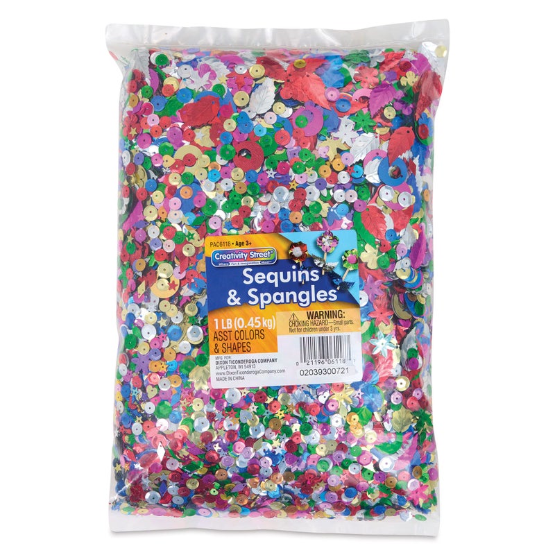 Sequins and Spangles Extra Large Bag  1 lb  Assorted Colors and Styles
