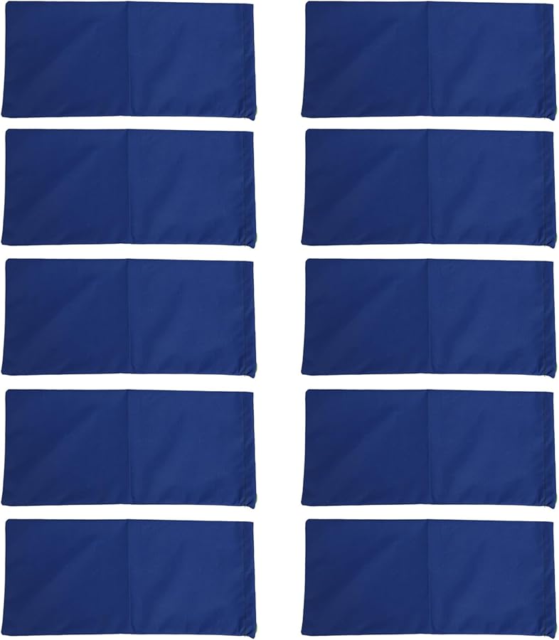 10pcs Dark Blue Flood Sandbags 600D Polyester Bendable Drawstring for Door Garage Basement - Image 2