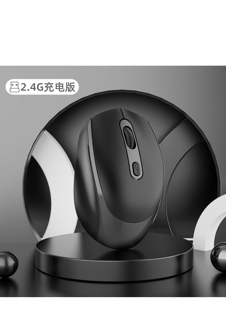 GULFLINK M107 2.4G Wireless Mouse Ergonomic Office Mouse with 3-gear Adjustable DPI Built-in 500mAh Black  - Image 2