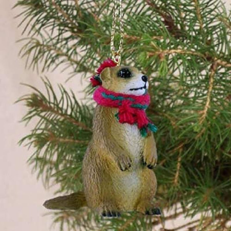 Prairie Dog Tiny Miniature One Christmas Ornament  Delightful