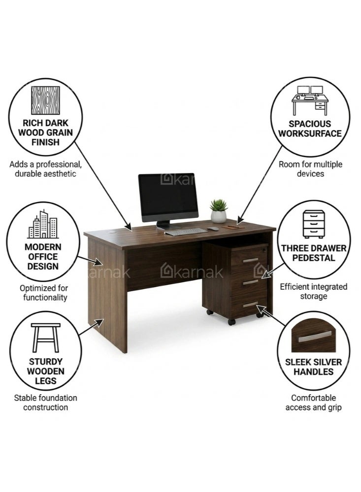 Karnak Luxoriax Office Table, For Home and Office Use - Image 4
