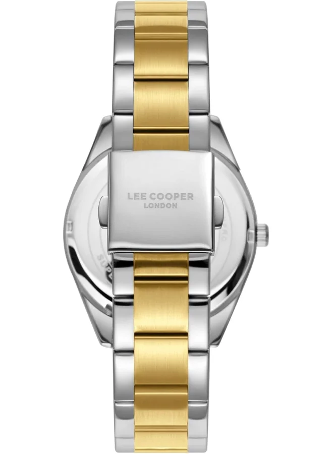 لي كوبر Lee Cooper Men's PC21S2M Movement Watch, Analog Display and Metal Strap - LC08015.270, Green