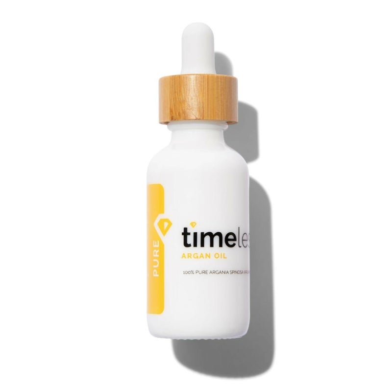 Timeless Skin Care Argan Oil  100 Pure Argan Oil for Face  Hair Care  For Dry Skin  FragranceFree  Use with Moisturizer or Hair Products  1 oz