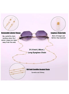 MIRFA Chain for Sunglasses Reading Glasses Strap Necklace for Women Eyeglass, Holder Strap Retainer Lanyards for Women Girls Elderly and Children Anti Slip  - Image 3