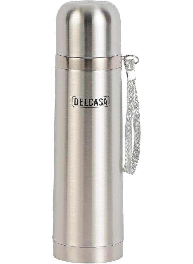 DELCASA Delcasa DC3446 Stainless Steel Vacuum Bottle, 500 ml Capacity  - Image 1