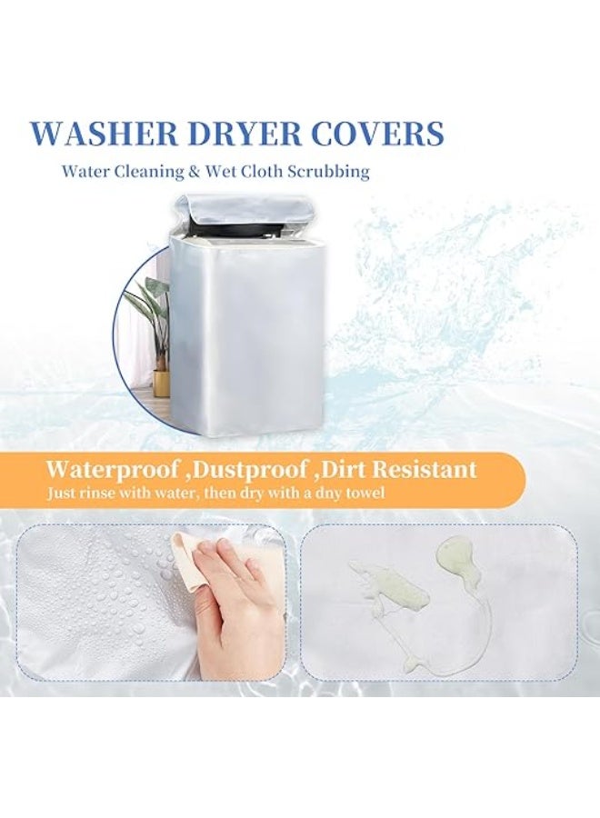 DUNISO Washing Machine Cover W25" x D25" x H40", Dustproof, Waterproof and Sunproof Top Loading Machine Protective Cover, Dryer Cover for Indoor and Outdoor Washing Machine Accessories - Image 5