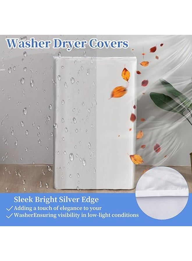 DUNISO Washing Machine Cover W25" x D25" x H40", Dustproof, Waterproof and Sunproof Top Loading Machine Protective Cover, Dryer Cover for Indoor and Outdoor Washing Machine Accessories - Image 4
