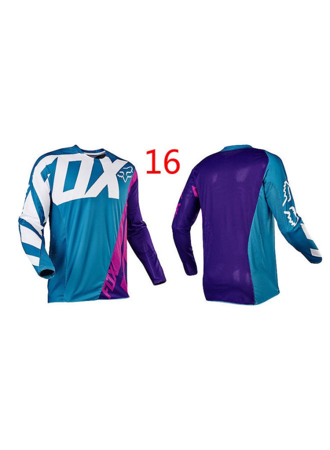 New Men's Round Neck Fox Letta Off-road Motorcycle Long Sleeve Quick-drying T-shirt Riding Sportswear Processing