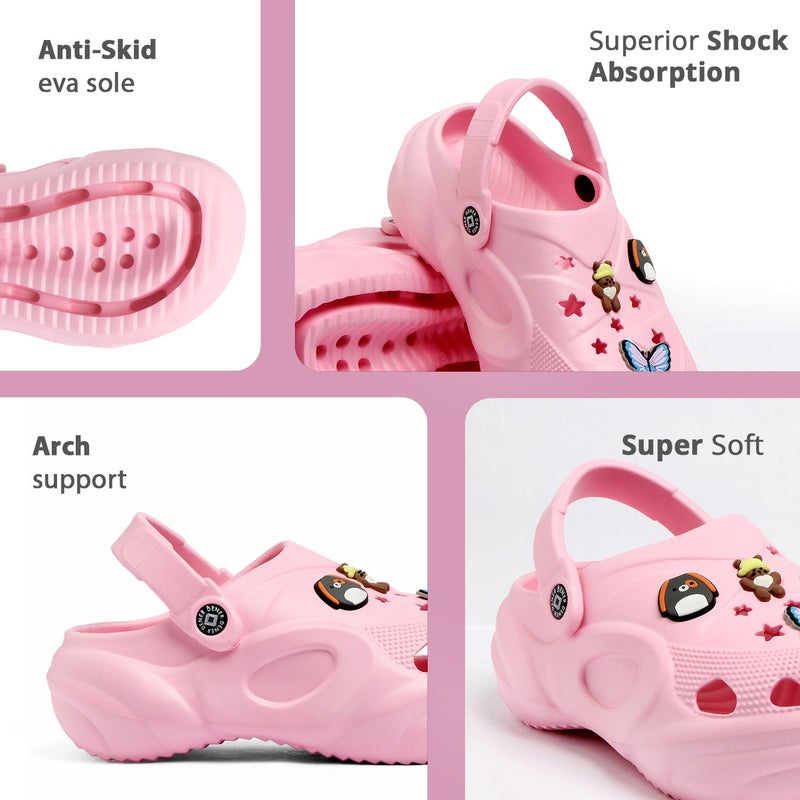 Face كروكس وردية مع زينة ممتعة للفتيات - Image 4