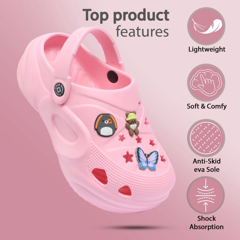 Face كروكس وردية مع زينة ممتعة للفتيات - Image 3