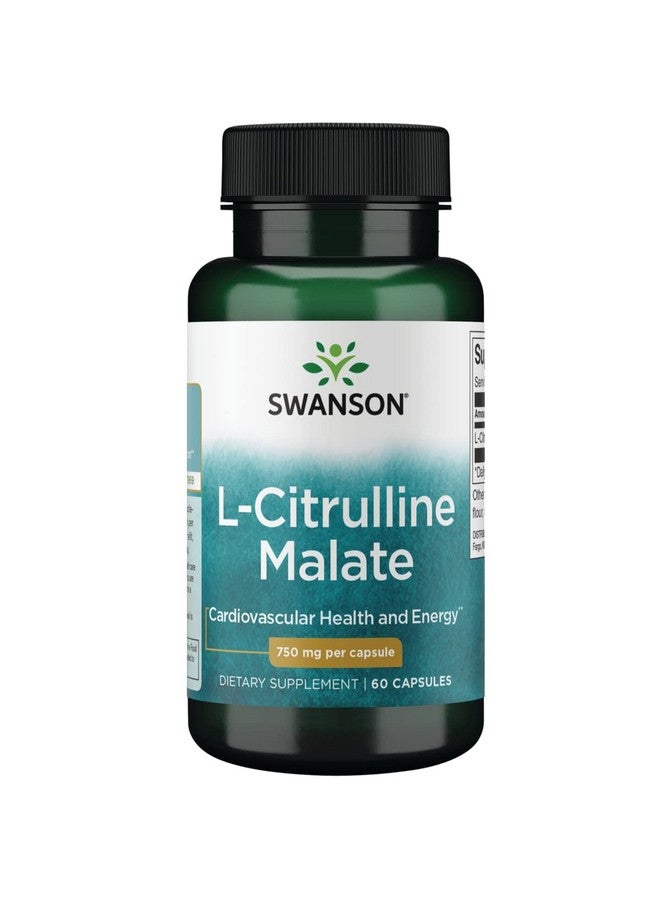 SWANSON مجمع لسيترولين ماليات الأحماض الأمينية 750 ملليغرام 60 كبسولة - Image 1