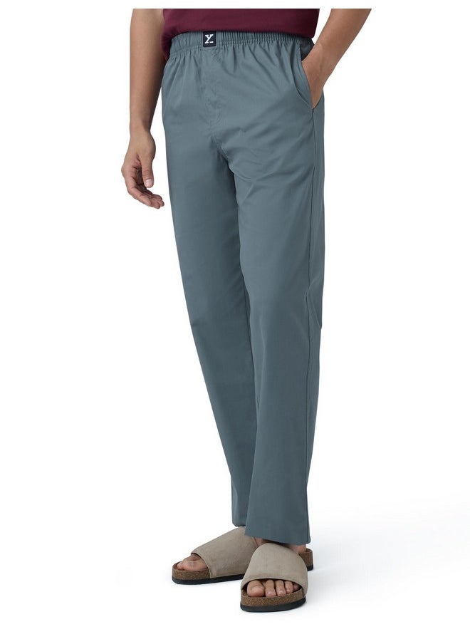 XYXX - XYXX Men Combed Cotton Pyjama, Relaxed Fit, Solid, Pack of 1, XYPYJM51XXL, Strom Grey, XXL - Image 1