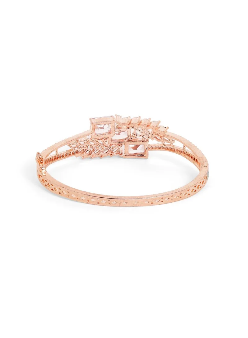 Priyaasi Rose Plated Cuff Bracelet