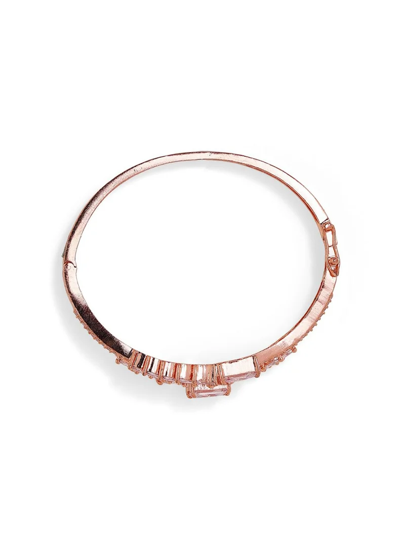 Priyaasi Rose Plated Cuff Bracelet