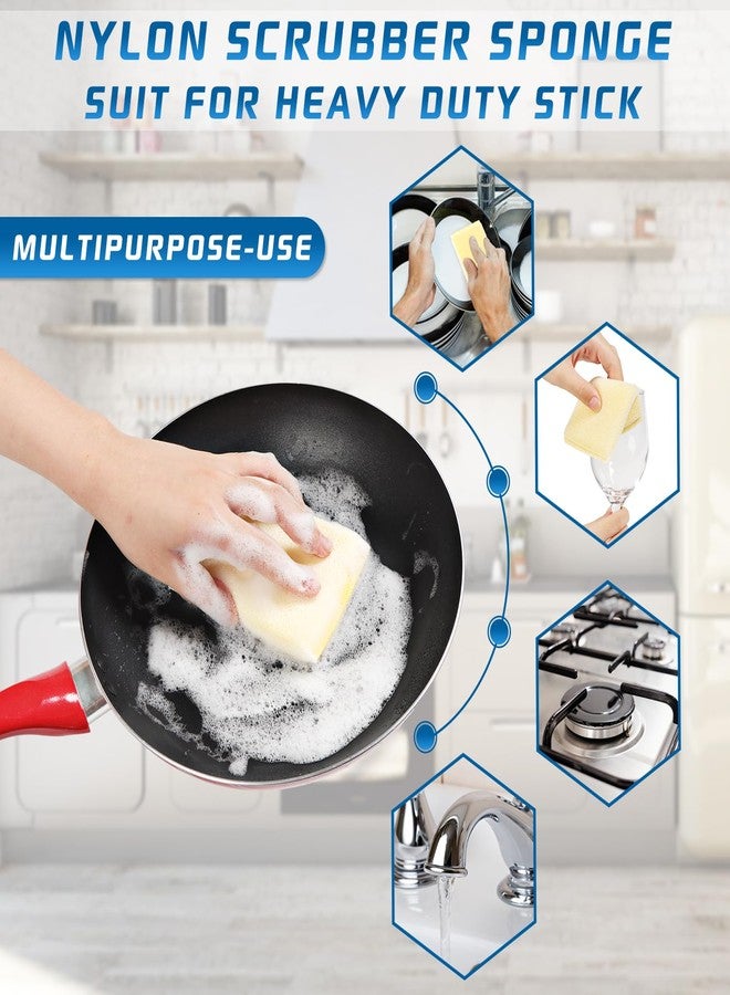 PANYEE All-Purpose Non Scratch Sponges，Sponges Kitchen for Washing and Cleaning Dishes, Non-Stick Cookware,Premium Scrub and Scrubbers，Cleaning of Kitchen, Bathroom,and Household,12Pad - Image 5