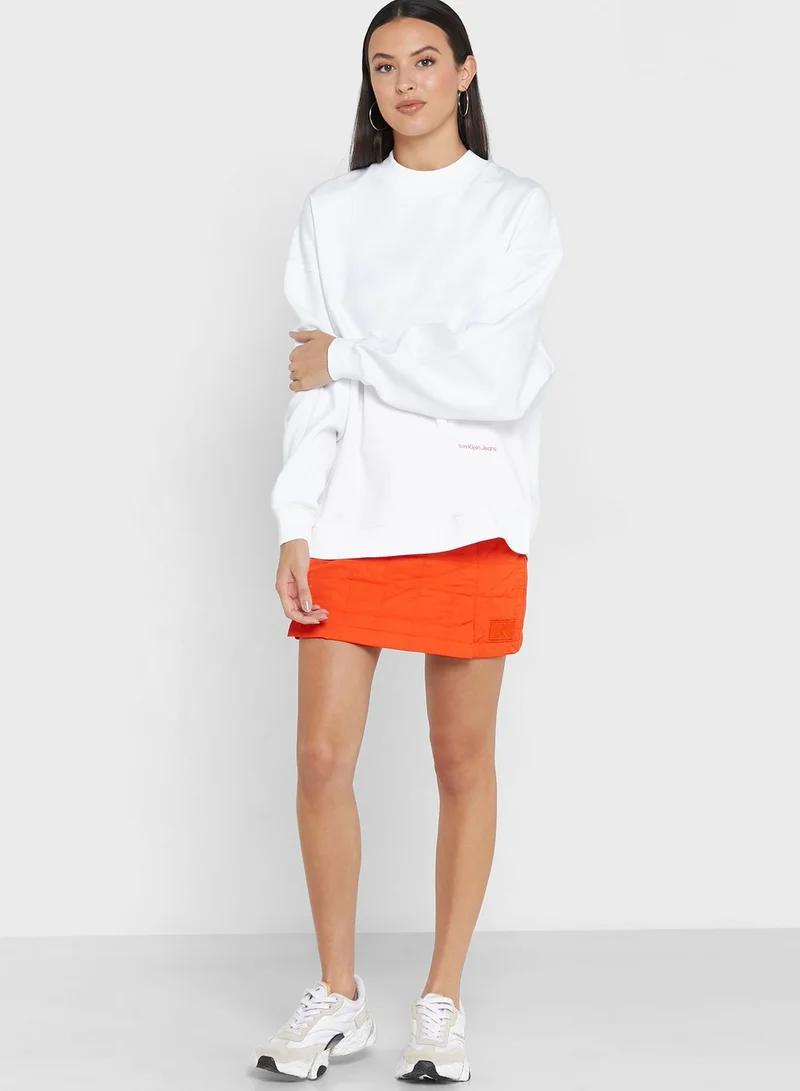 Calvin Klein Jeans Crew Neck Knitted Sweatshirt