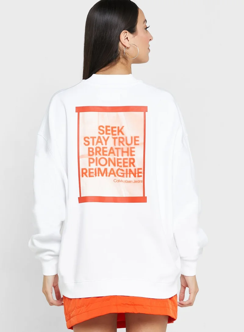 Calvin Klein Jeans Crew Neck Knitted Sweatshirt