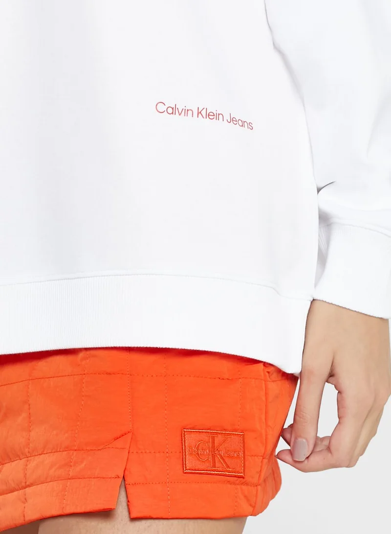 Calvin Klein Jeans Crew Neck Knitted Sweatshirt