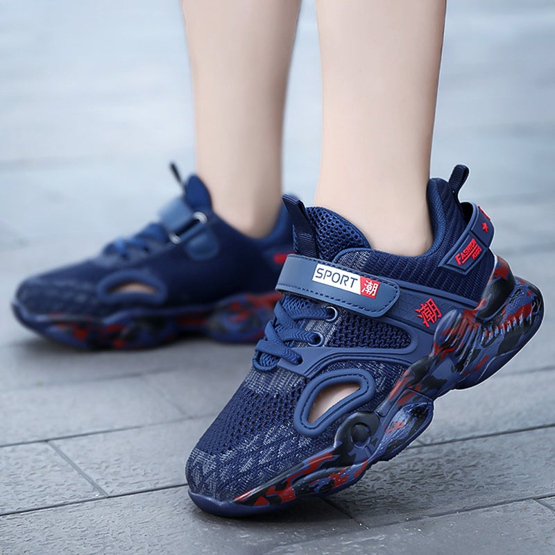 Boys' Closed-Toe Sandals 2024 Mesh Breathable Children'S Sports Shoes Boys' Hollow-Out Big Kids' Mesh Shoes - Image 1