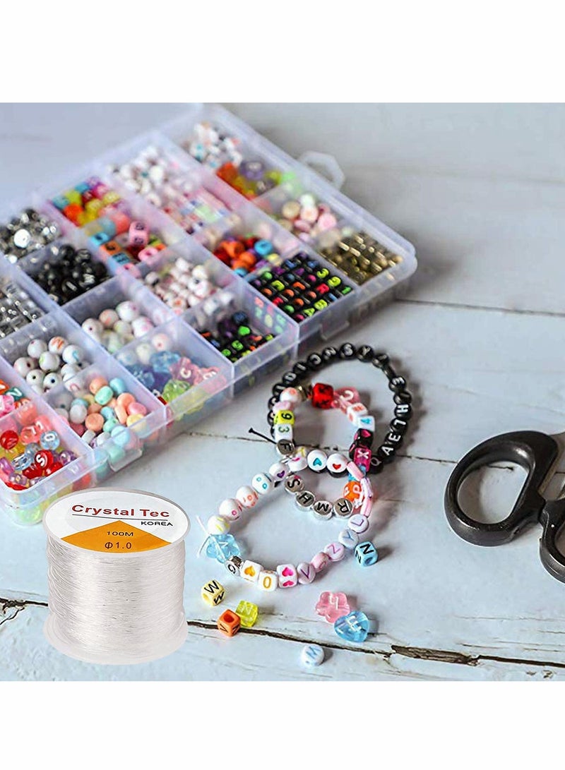 SYOSI Pack Of 2 Elastic String For DIY Jewelry Making, 1.0Mm - Image 5