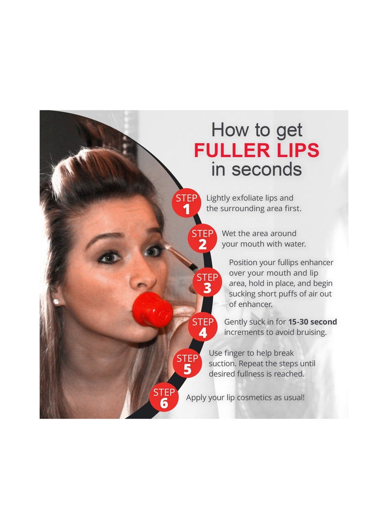 SYOSI Lip Plumper Tool, Medium Oval, & Large Round Enlarger Natural Lip Enhancement Self Suction Plumper Fuller Lips Plumper Combo Lip Plumpers Non-Invasive Plumper for Fuller Lips- Natural Lip Enhancement - Image 2