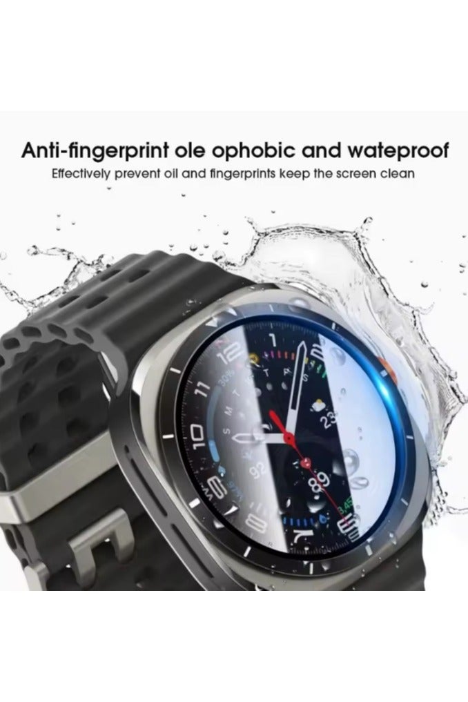 2 Pack 3D Curved Full Coverage Protective Film for Samsung Galaxy Watch 8 46mm - Image 5