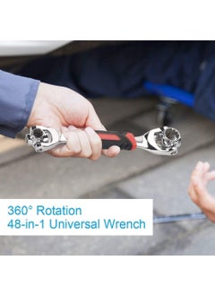 CIPLOX CIPLOX 48 in 1 MultiFunctional Socket Tool Wrench Key Master Hand with Spline Bolts 360 12 Point Revolving Spanner Individual Angle Alignment for Damaged Bolts Size Standard  - Image 3