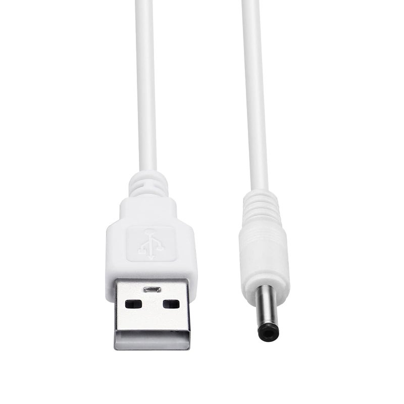 Smays Charger Cord Replacement for Flawless Pedi Electronic Pedicure Tool - USB to DC Barrel Cable 5 ft 2-Pack - Image 4