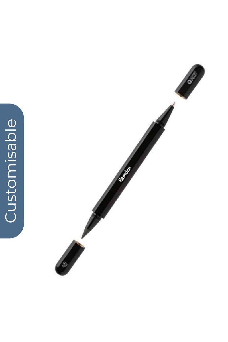 سويس بيك قلم Swiss Peak® Storm RCS المزدوج الرأس المصنوع من الألومنيوم المعاد تدويره - أسود - Image 1