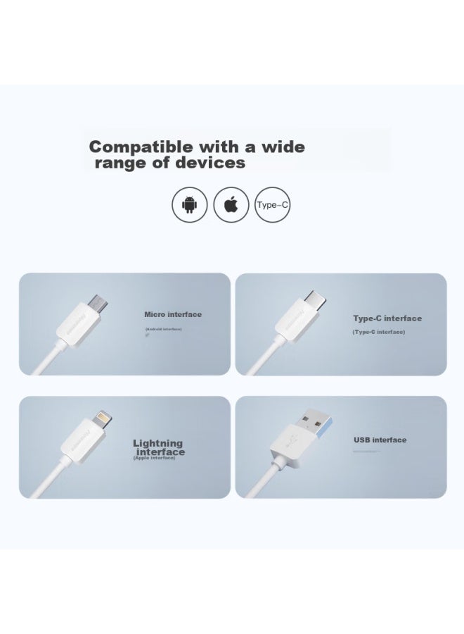 Newmine Apple/type-c/android Usb-c Three-in Charging Cable, Compatible With Iphone 12/12 Pro Max/11, Xiaomi, Huawei P40 - Image 4