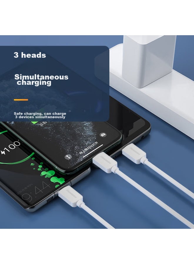Newmine Apple/type-c/android Usb-c Three-in Charging Cable, Compatible With Iphone 12/12 Pro Max/11, Xiaomi, Huawei P40 - Image 5