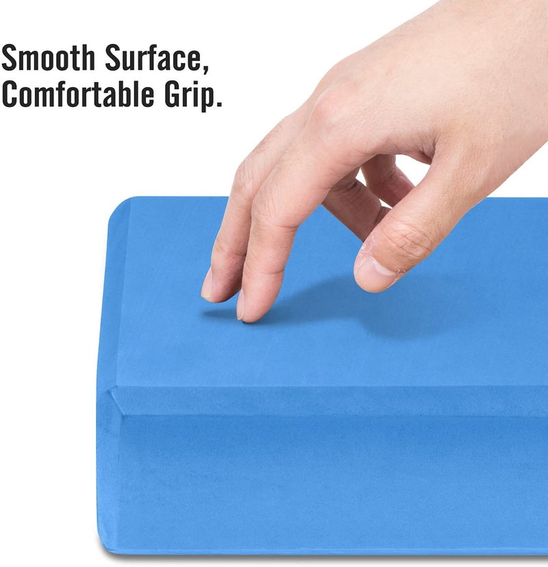 Fashnex Yoga Blocks - High Density EVA Foam Bricks Yoga Foam Exercise Blocks (9 x 6 x 3 inches, Set of 2) (As Per Image) - Image 3