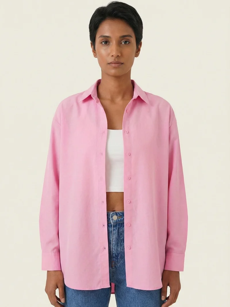 BIG DART BDART Relaxed Fit Poplin Shirt with Button Closure