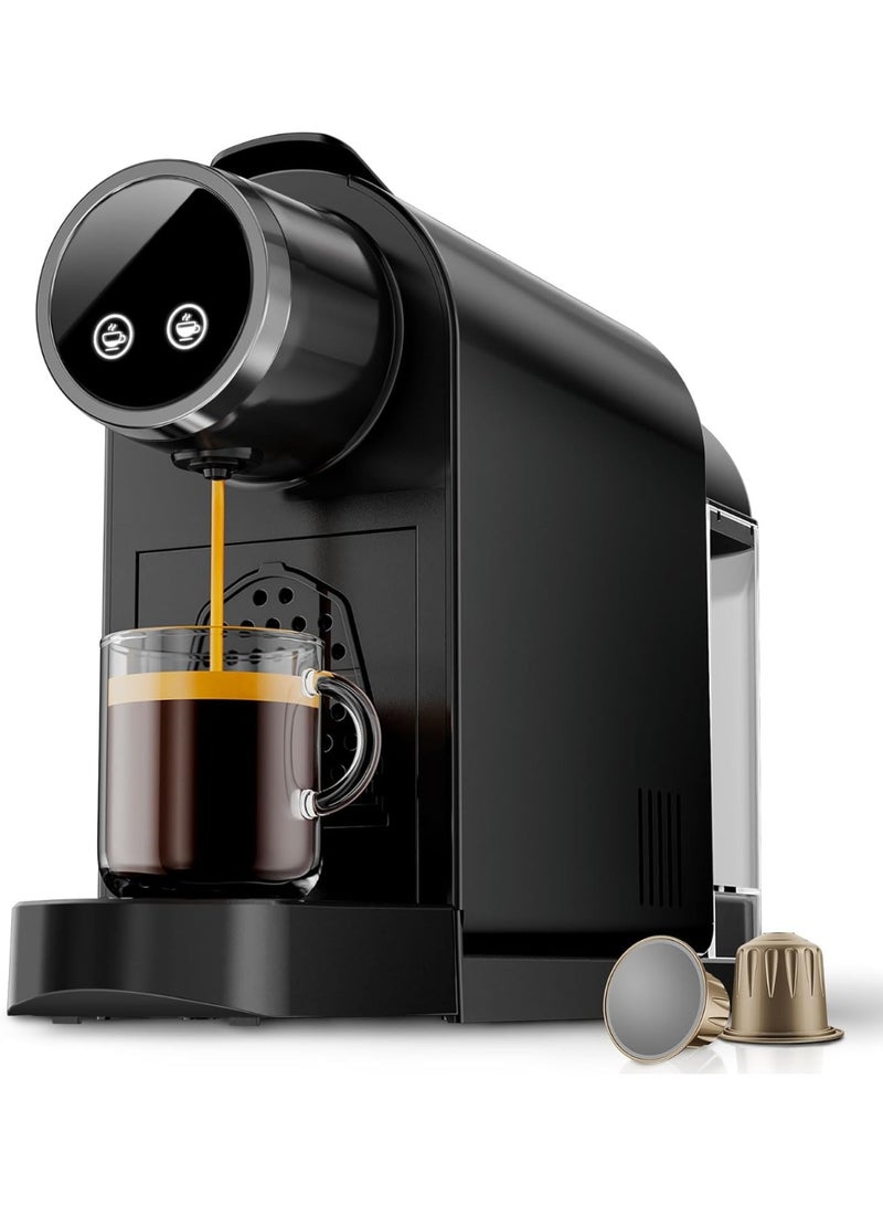 Other Manufacturer آلة قهوة كبسولات متوافقة مع نسبرسو أوريجنال، آلة صنع القهوة مع 2 حجم تحضير، آلة إسبريسو 19 بار مع خزان ماء قابل للفصل سعة 800 مل لتحضير اللاتيه والكابتشينو بسهولة - Image 1