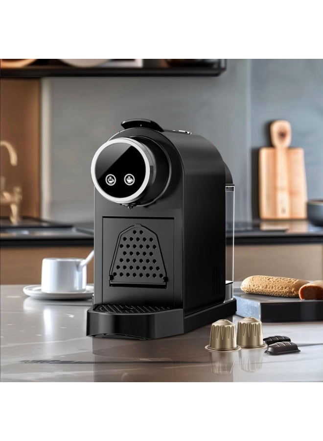 Other Manufacturer آلة قهوة كبسولات متوافقة مع نسبرسو أوريجنال، آلة صنع القهوة مع 2 حجم تحضير، آلة إسبريسو 19 بار مع خزان ماء قابل للفصل سعة 800 مل لتحضير اللاتيه والكابتشينو بسهولة - Image 2