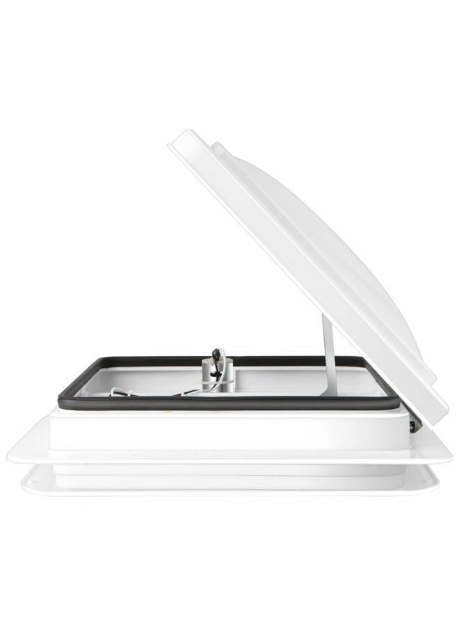 Plasticplace RV Roof Vent With 12V Fan Reversible 14" x 14" - Image 2