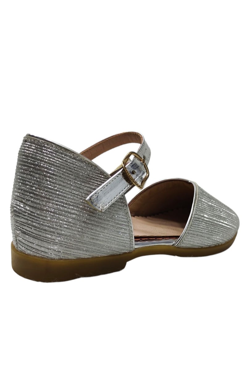 Elegant silver girls shoes - Image 4