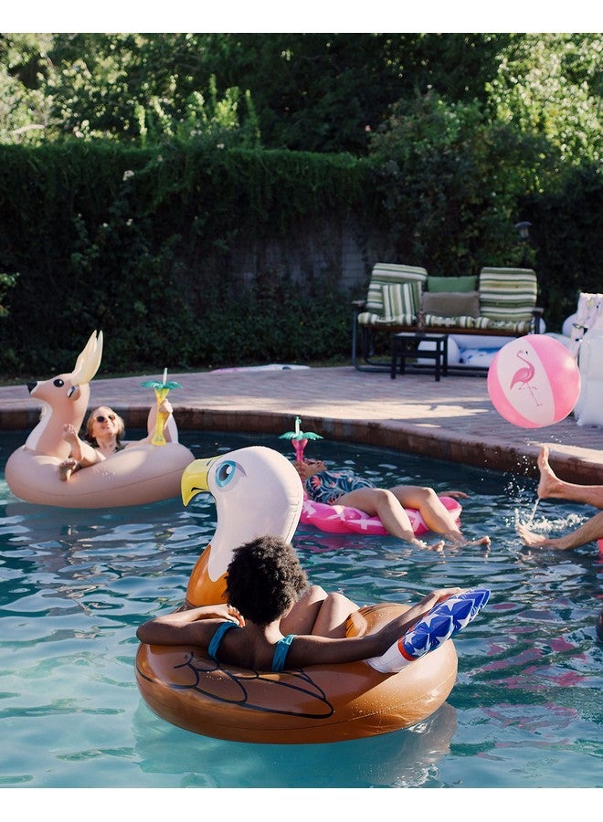 Coconut Float Coconut Outdoor Patriotic Bald Eagle Pool Float - Inflatable Pool Ring - Durable Long Lasting Lounge Tube And Water Toy - Fun Decoration For Parties, Events - Ages 8+ Years - Image 5