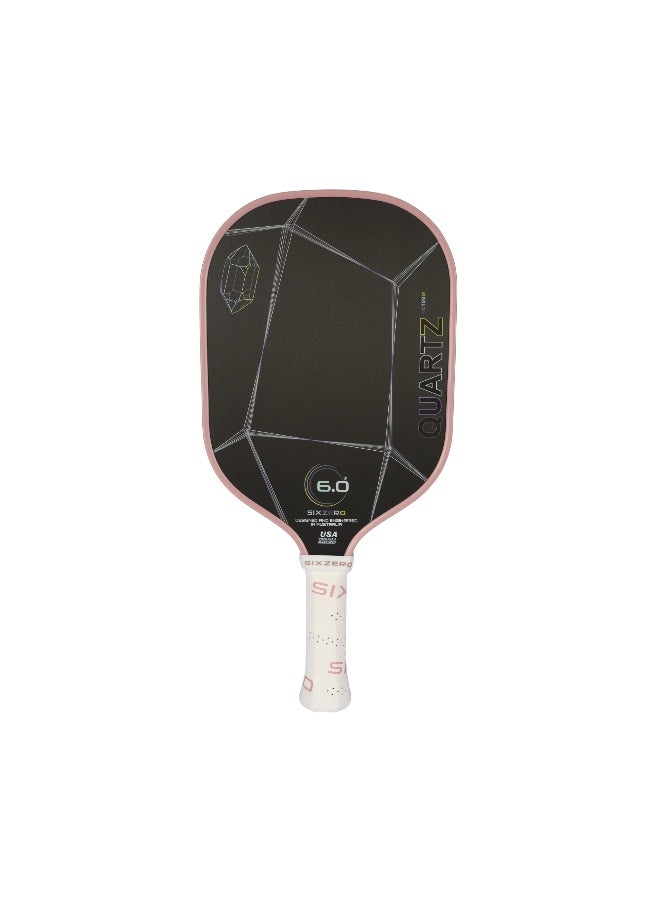 Six Zero Quartz Pickleball Paddle (Rose) - Image 1
