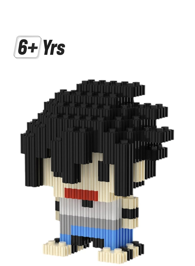 Miniature Small Particle Puzzle Building Blocks Gift Children's Educational Toy Puzzle (Sasuke) - Image 1