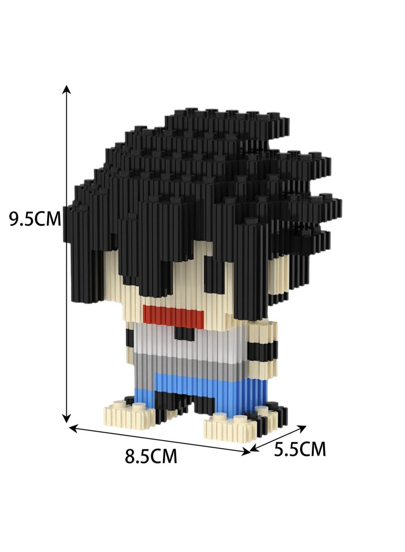 Miniature Small Particle Puzzle Building Blocks Gift Children's Educational Toy Puzzle (Sasuke) - Image 2
