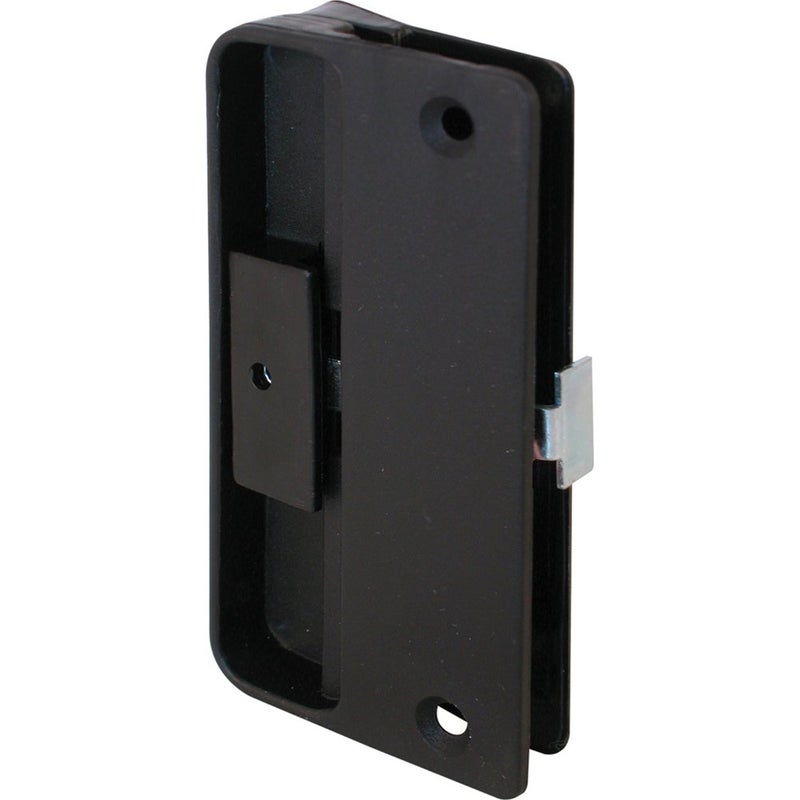 PrimeLine A 151 Black Plastic Screen Door Latch and Pull Mortise Style Single Pack