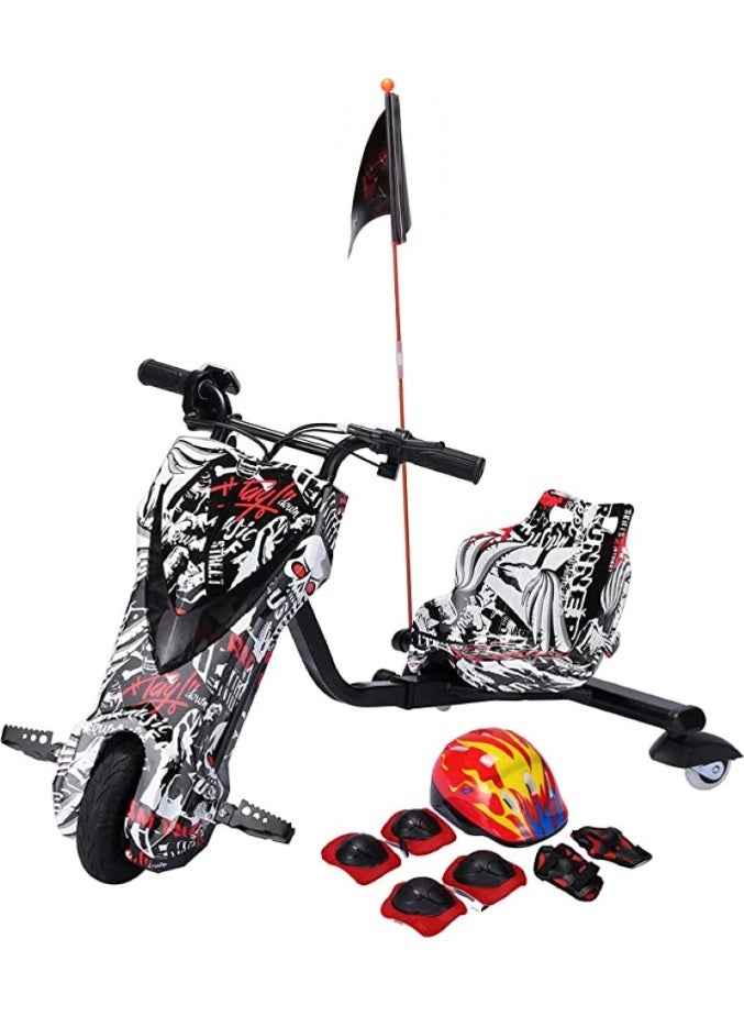 Challenger 36V big Drift Scooter with Helmet and Protective Gear - Image 1